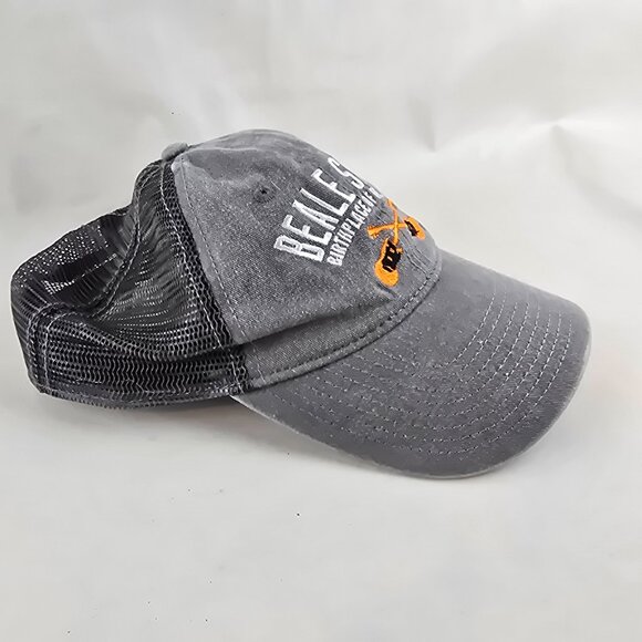 Beale Street Memphis Trucker Hat Gray Embroidered Guitar Cap Adjustable Blues - Picture 2 of 8